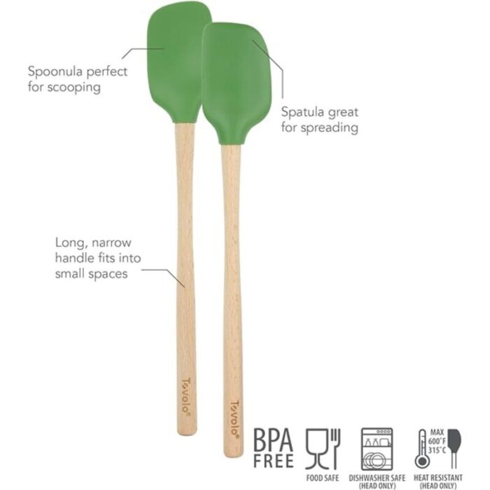 tovolo flex core whandled mini spatula spoonula set of 2 pesto 240624052458 3