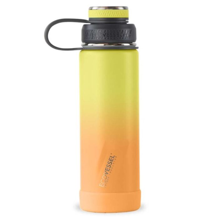 triple insulated bottle with strainer boulder 20 oz ombre summer sun 240507101638