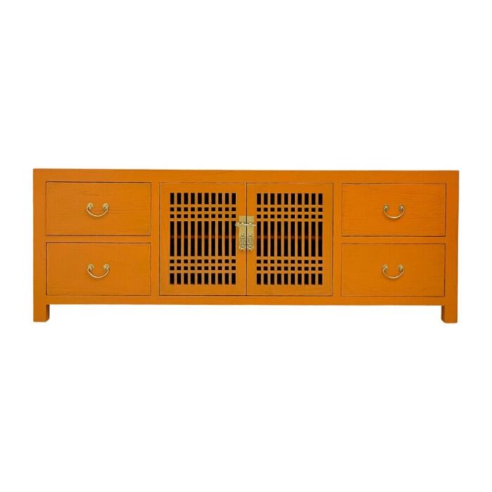 tv console lattice 4dw2dr in tangerine 220915035836