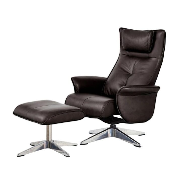 zedere viva recliner lounge natural leather noir black 240923031517