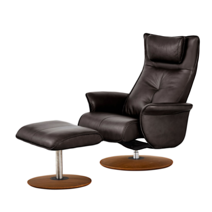 zedere viva recliner lounge natural leather noir black 240923031517